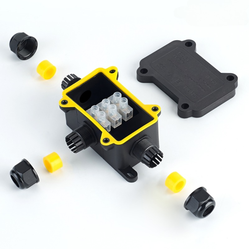 Outdoor Power Distribution Box - IP68 Outdoor Waterproof Junction Box –