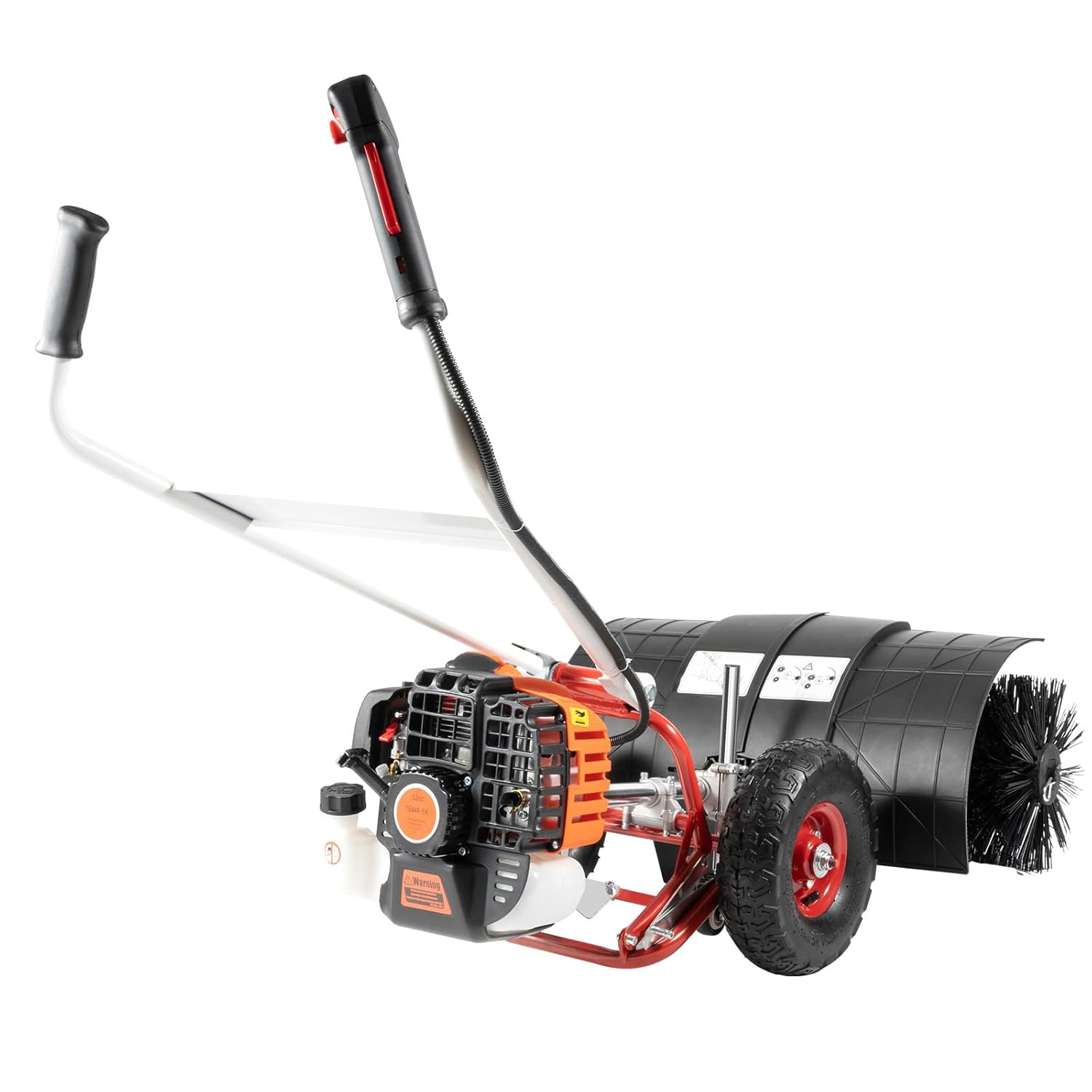 Outdoor Power Wheels - 52cc Gas Power Handheld Snow Broom