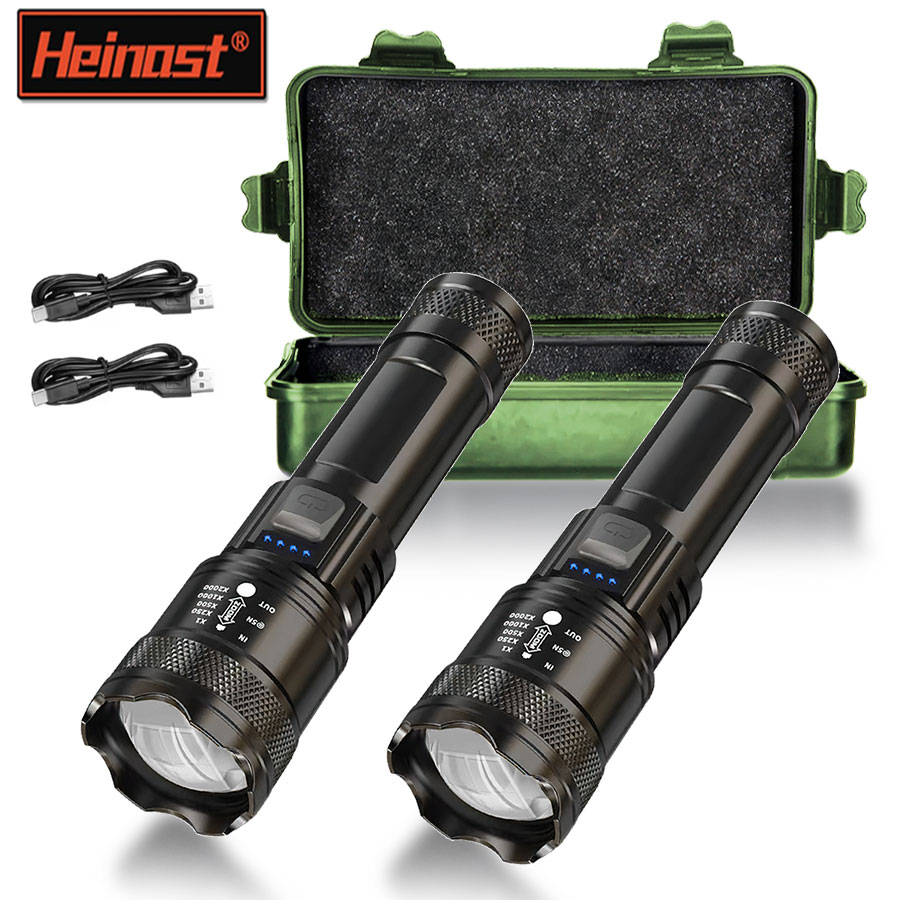Outdoor Powerbank - Portable Hight Power ABS Flashlights Built-in