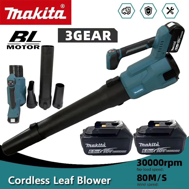 Leaf Blower Cordless - Makita Cordless Leaf blower 3-Speed Cannon