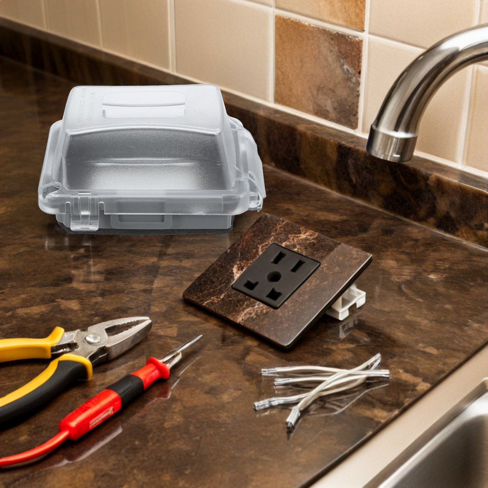 Waterproof Power Receptacle Bo – обзор и цена Outdoor Power Receptacle