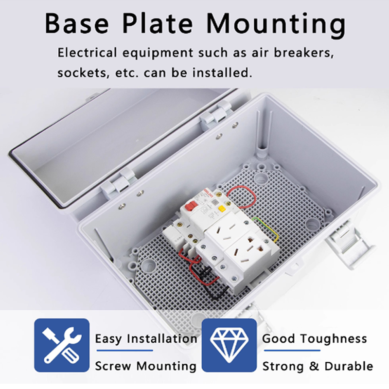 IP66 Gray/Transparent Electron – обзор и цена Outdoor Power Distribution Box