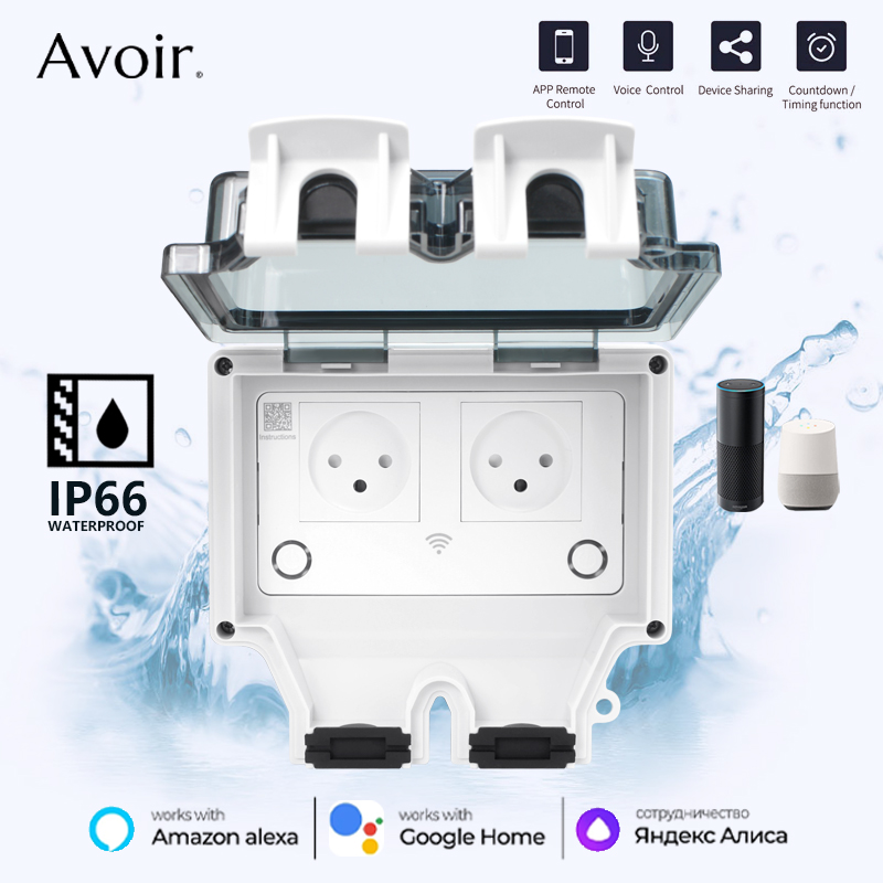 Avoir IP66 Outdoor Waterproof  – обзор и цена Outdoor Power Outlet Wifi