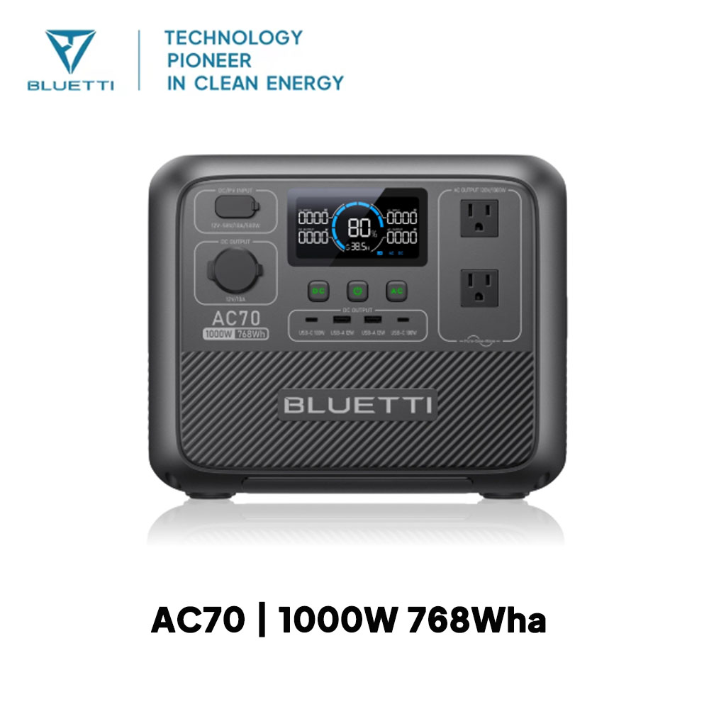 BLUETTI AC70 1000W 768Wh Porta – обзор и цена Outdoor Powerbank