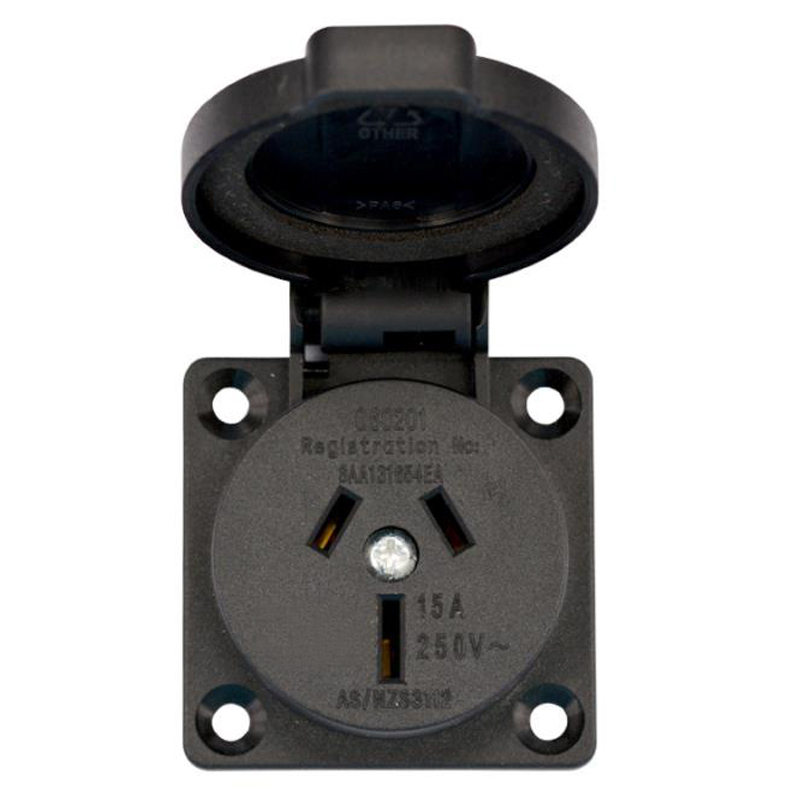 2PCS Black 10A 15A Australia O – обзор и цена Outdoor Power Receptacle