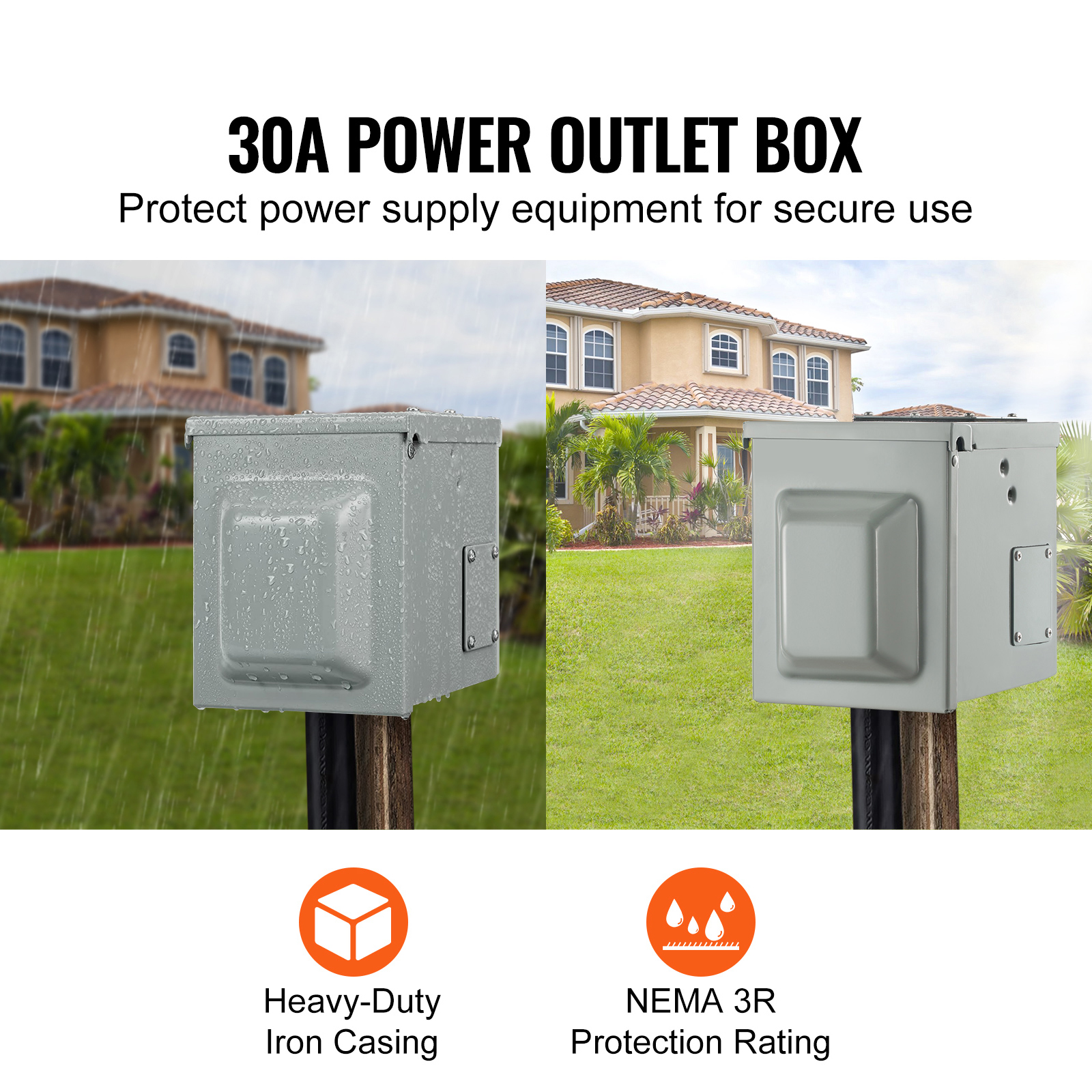 30 Amp RV Power Outlet Box, 12 – обзор и цена Outdoor Power Receptacle
