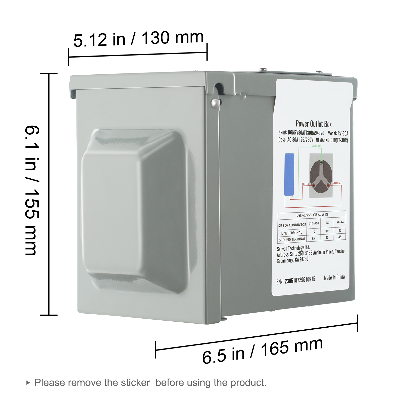 30 Amp RV Power Outlet Box, 12 – обзор и цена Outdoor Power Receptacle
