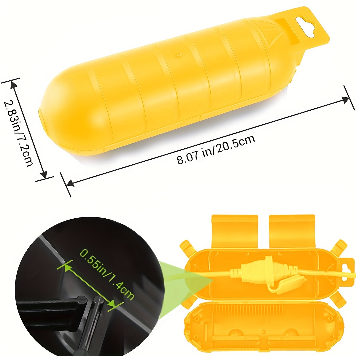 Extension yellow Cord Safety C – обзор и цена Outdoor Power Outlet Cover