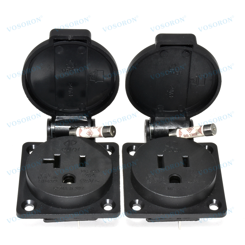 Black 125V 15A 20A IP44 CE Ame – обзор и цена Outdoor Power Receptacle