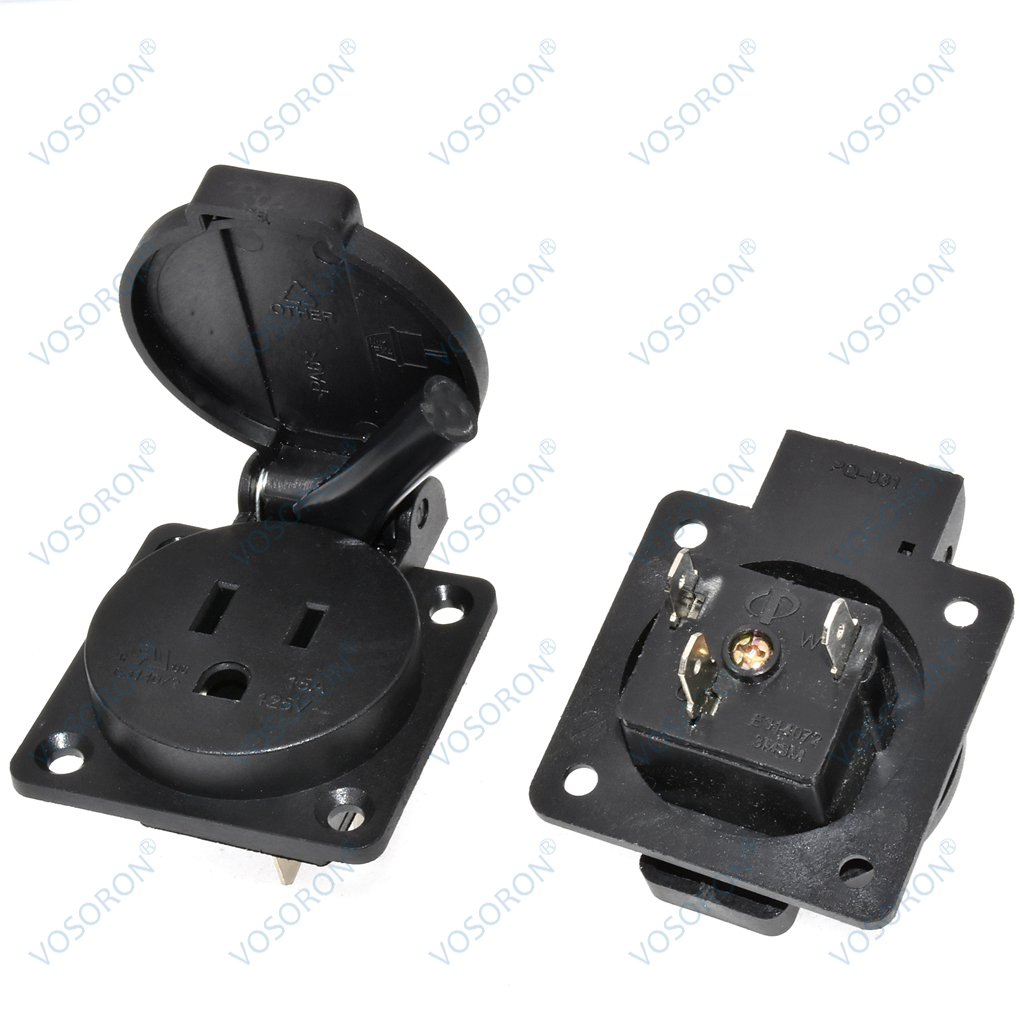 Black 125V 15A 20A IP44 CE Ame – обзор и цена Outdoor Power Receptacle