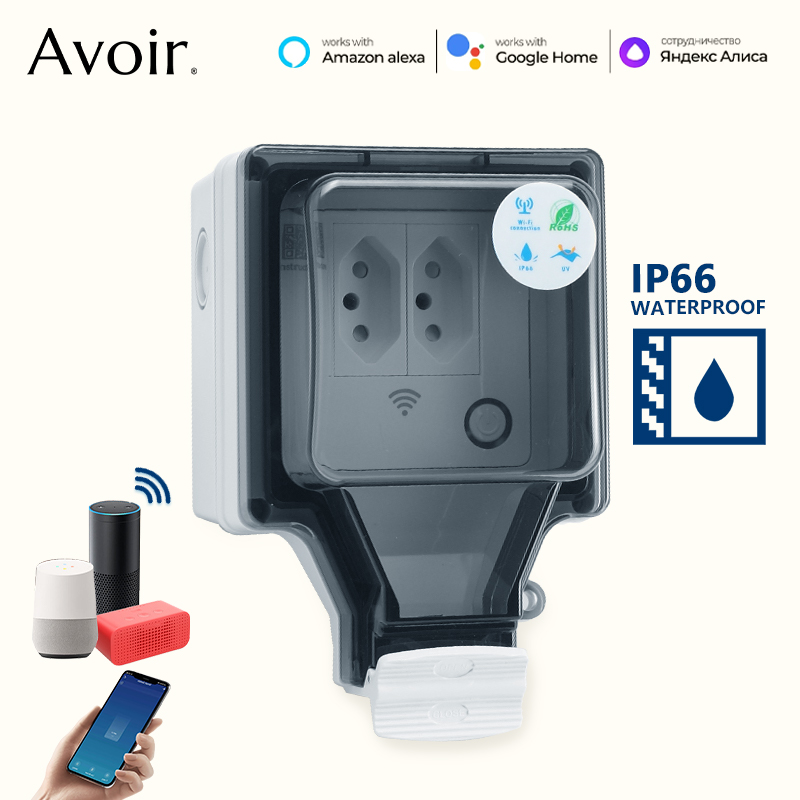 Avoir Tuya Wifi Smart Socket I – обзор и цена Outdoor Power Outlet Wifi
