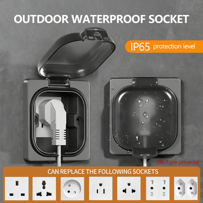 IP65 Waterproof Outdoor Socket – обзор и цена Outdoor Power Receptacle