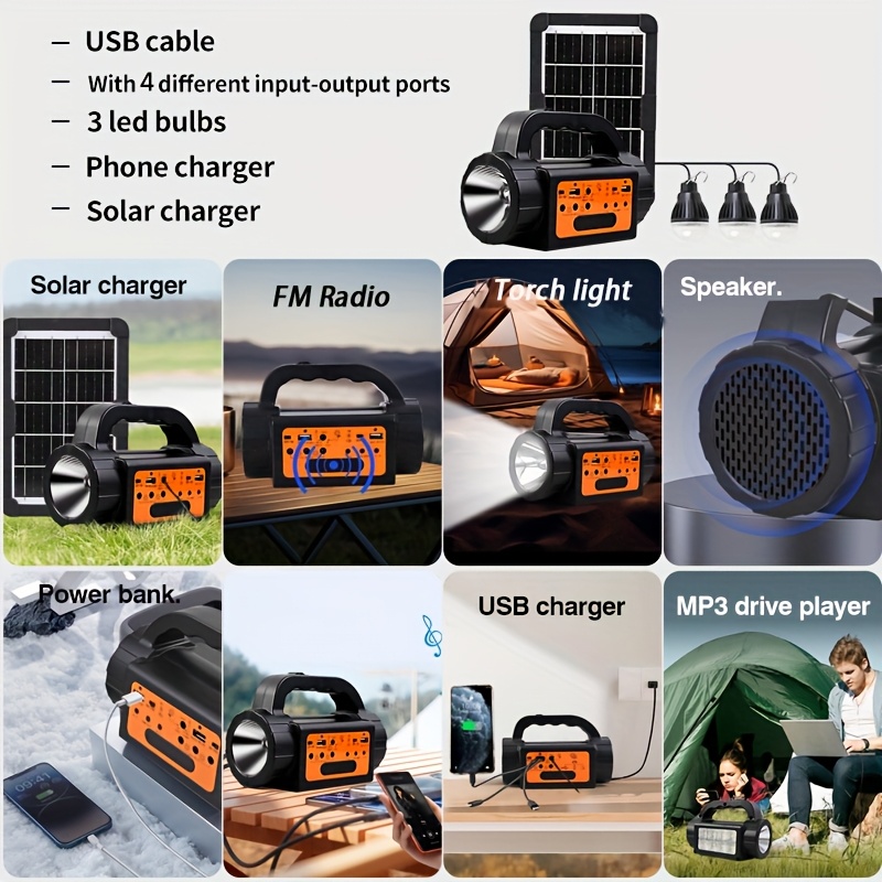 Solar Rechargeable Camping Lig – обзор и цена Outdoor Powerbank