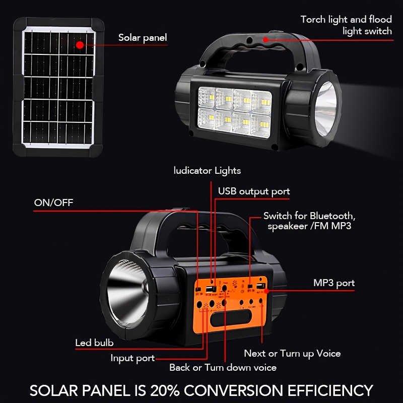 Solar Rechargeable Camping Lig – обзор и цена Outdoor Powerbank