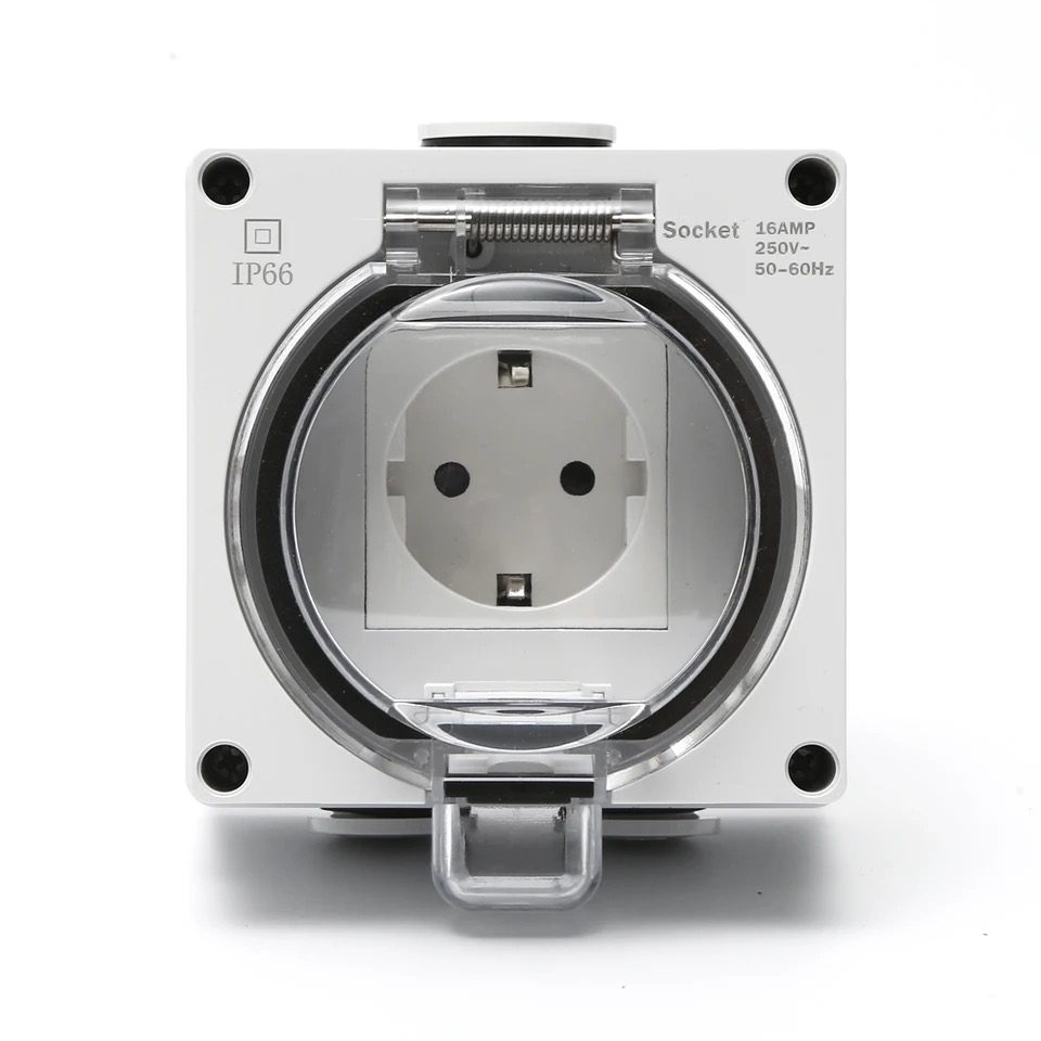 IP66 waterproof power receptac – обзор и цена Outdoor Power Receptacle