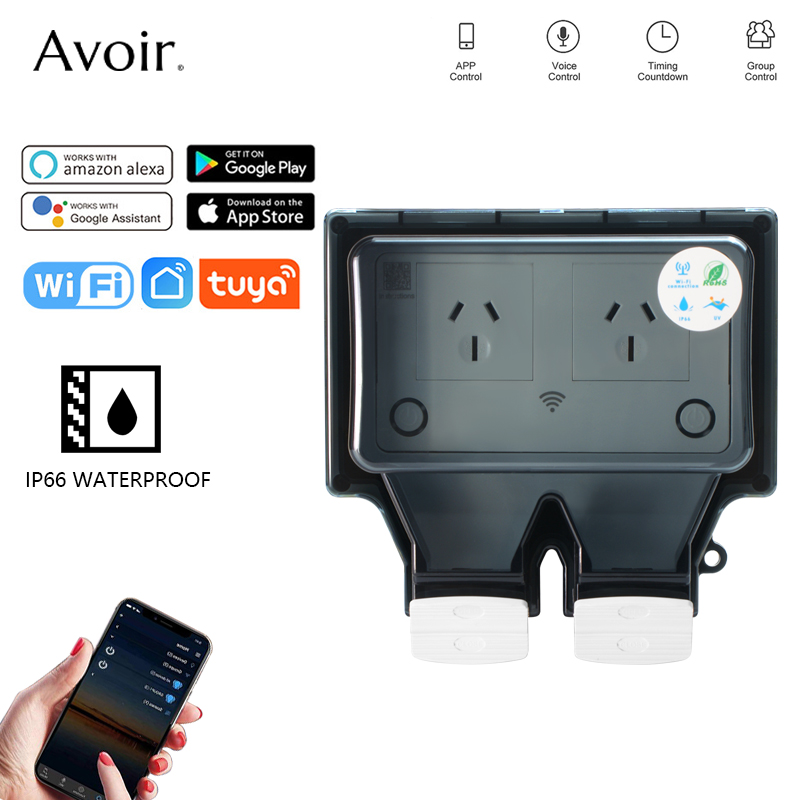 Avoir Tuya Wifi Waterproof Ele – обзор и цена Outdoor Power Outlet Wifi