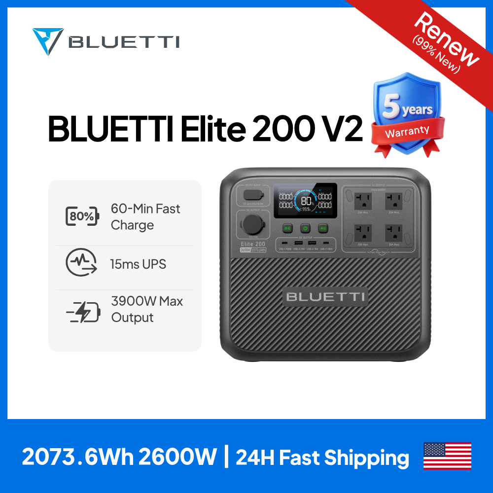 【Renew】BLUETTI Elite 200 V2 Po – обзор и цена Outdoor Power Equipment