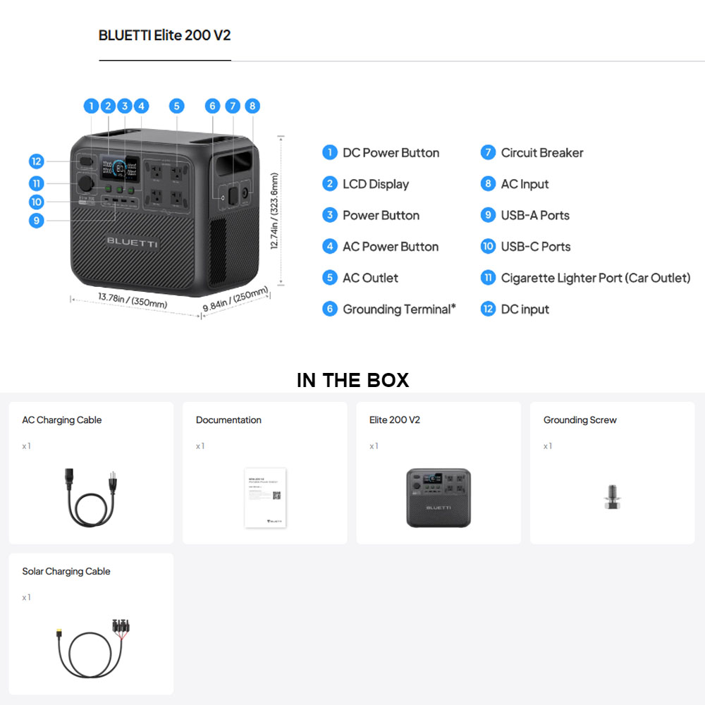 【Renew】BLUETTI Elite 200 V2 Po – обзор и цена Outdoor Power Equipment