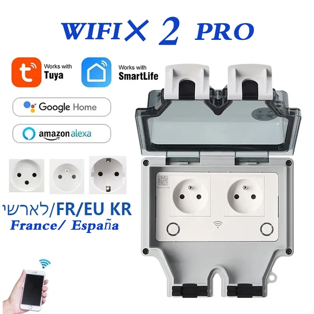 Tuya Waterproof Electrical Wal – обзор и цена Outdoor Power Outlet Wifi