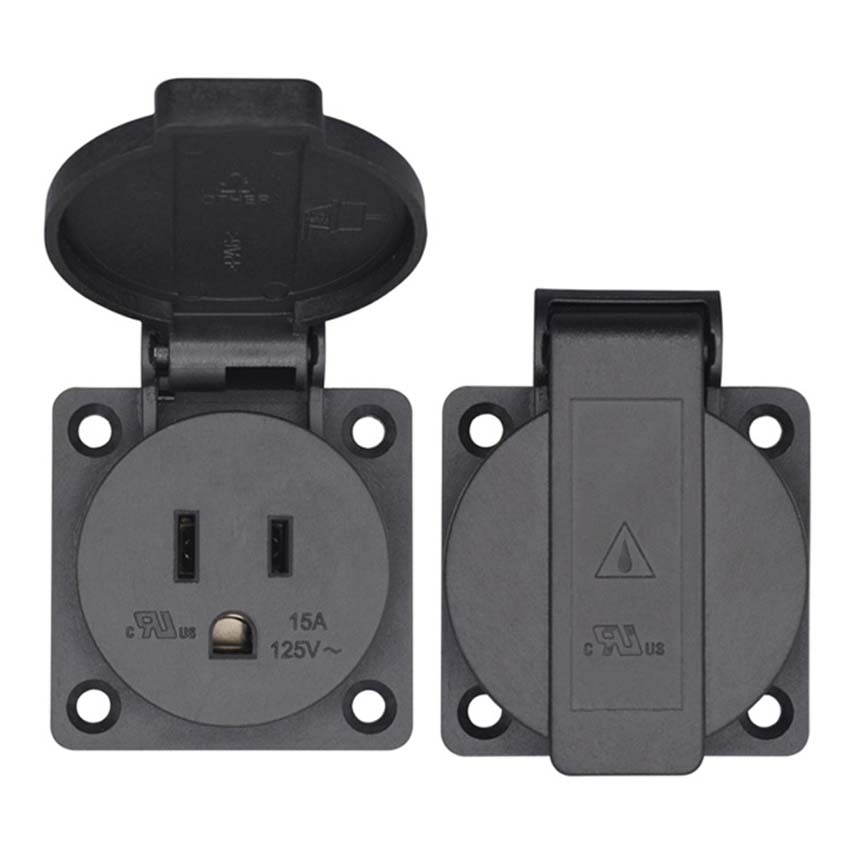 Black 125V 15A 20A IP44 CE Ame – обзор и цена Outdoor Power Receptacle