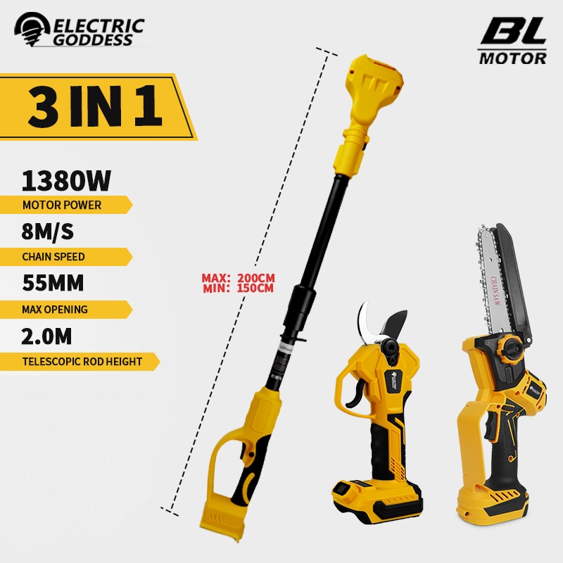 Brushless 6 Inch Electric Chai – обзор и цена Pole Saw Cordless