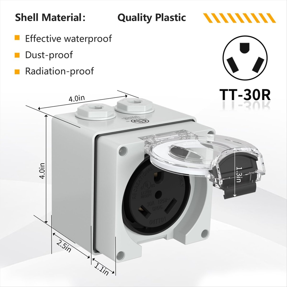 HHTL 30Amp Power Outlet Box,12 – обзор и цена Outdoor Power Receptacle