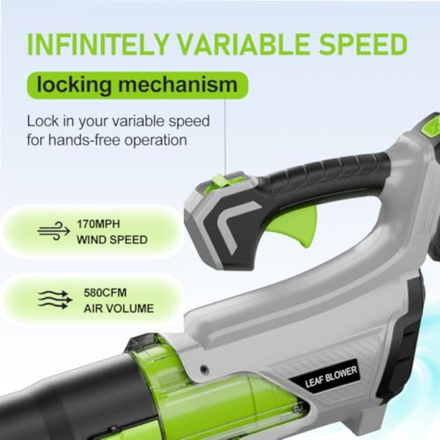 Cordless Leaf Blower with 2x40 – обзор и цена Leaf Blower Cordless