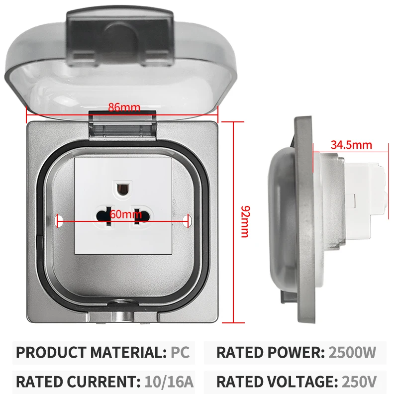 IP65 Waterproof Outdoor Socket – обзор и цена Outdoor Power Receptacle