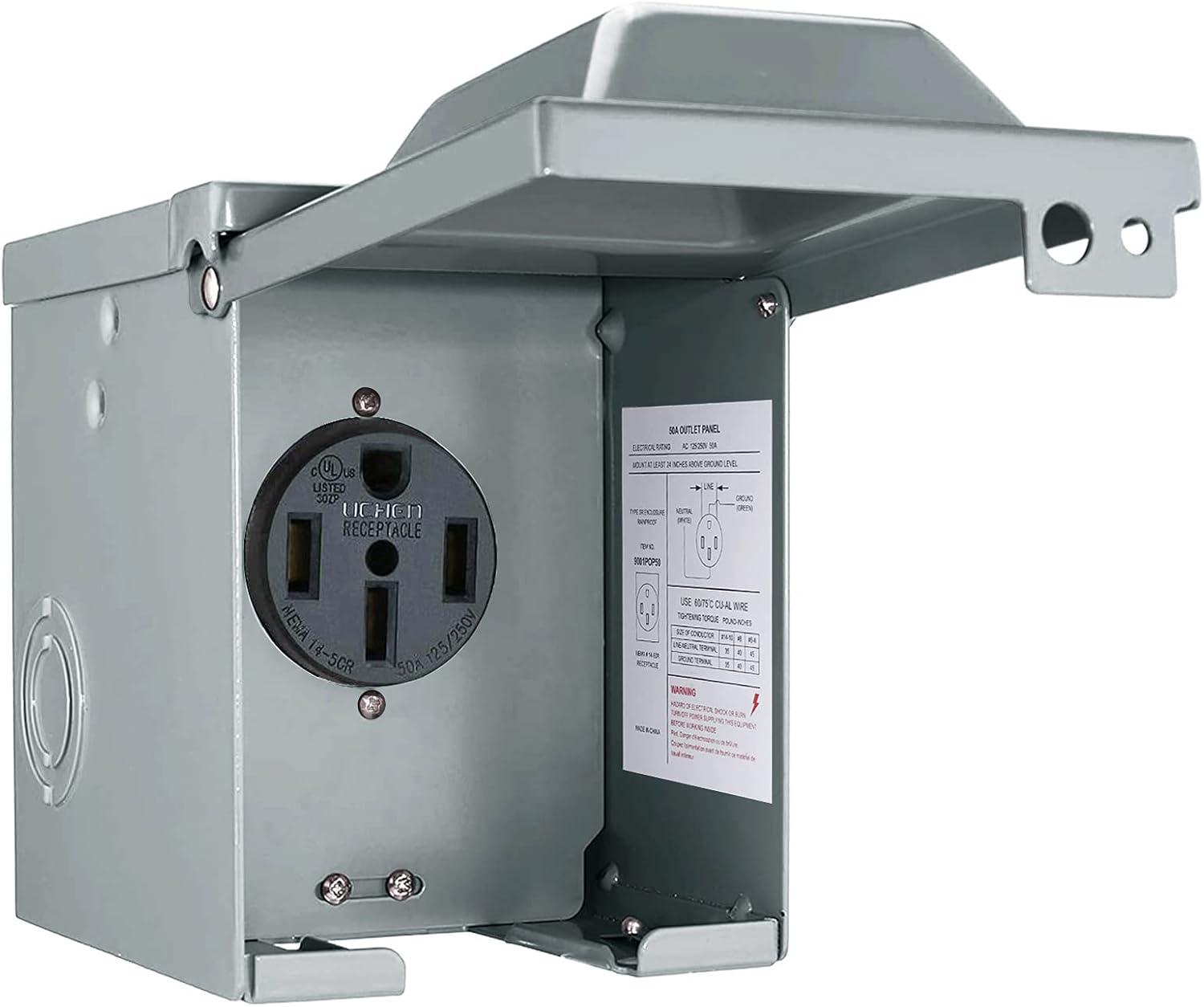 30/50 Amp 125/250 Volt RV Powe – обзор и цена Outdoor Power Receptacle