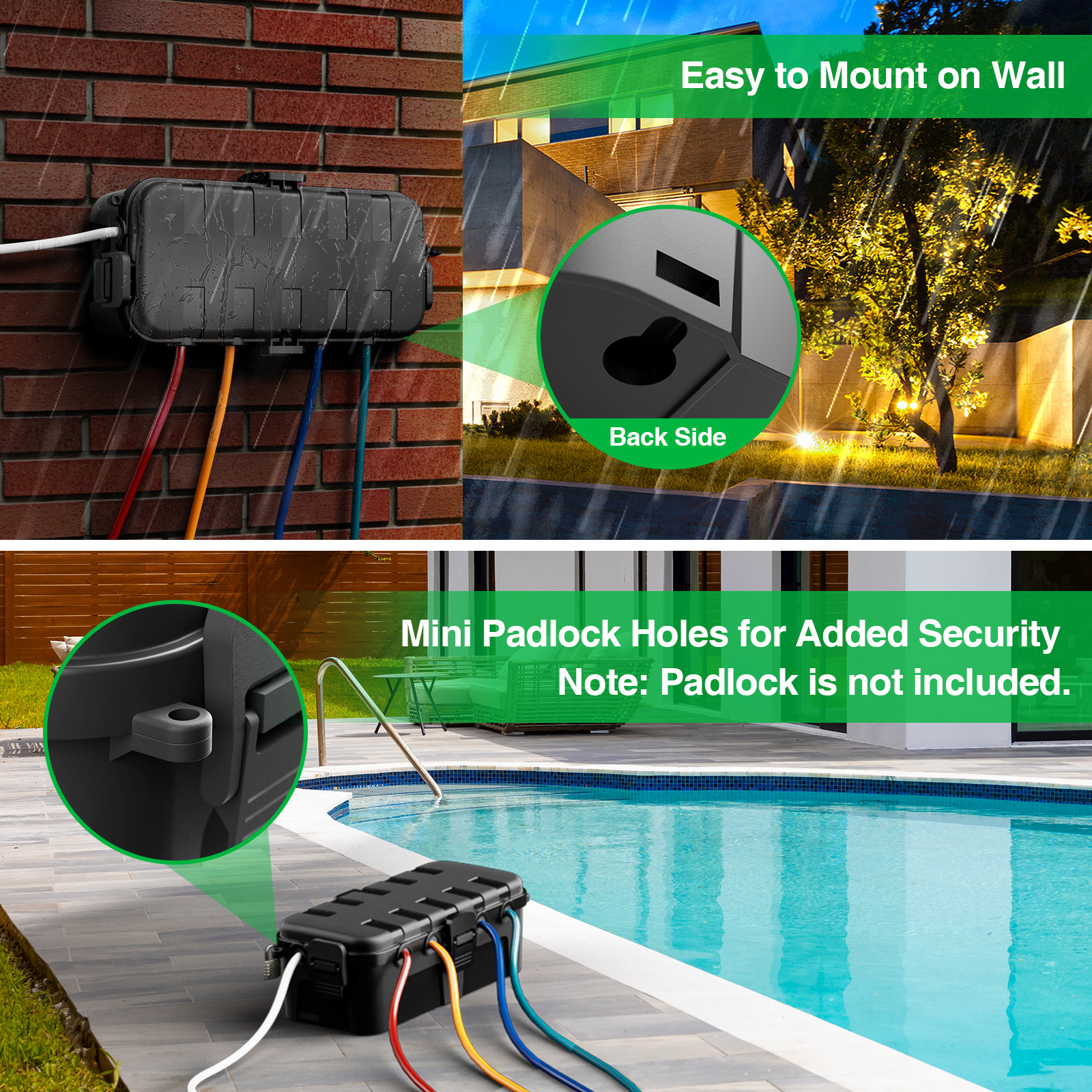 Medium Outdoor Electrical Box, – обзор и цена Outdoor Power Outlet Cover