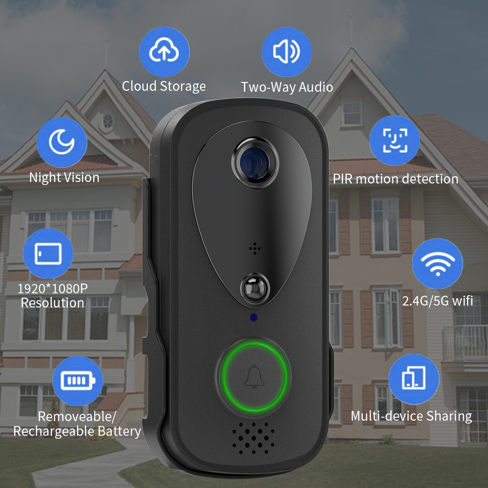 5G 2.4G WiFi Video Doorbell 10 – обзор и цена Outdoor Power Outlet Wifi