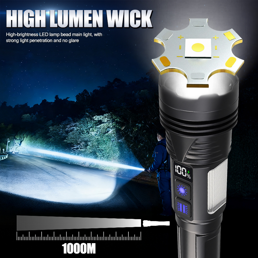 Powerful LED Handheld Flashlig – обзор и цена Outdoor Powerbank