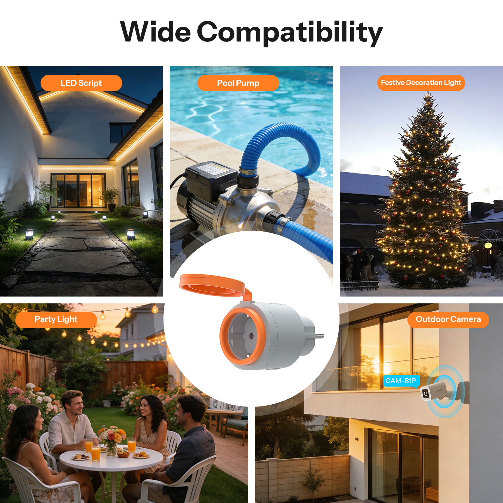SONOFF S61STPF-PM-O Outdoor (T – обзор и цена Outdoor Power Outlet Wifi